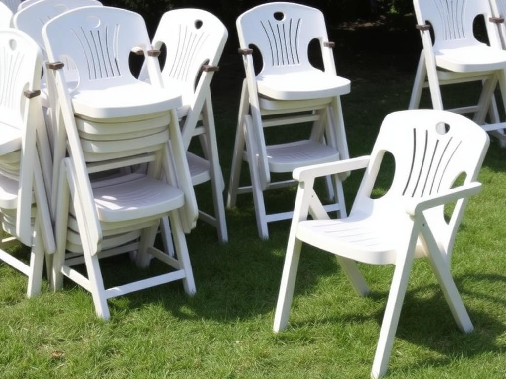 White Folding Chair
