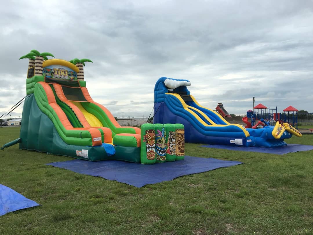 18 Foot Tiki Island Tropical Slide
