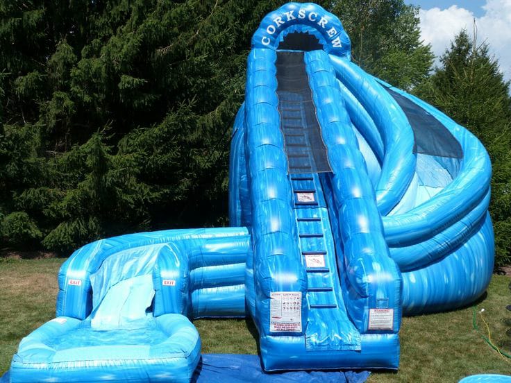 18 Foot Corkscrew Spiral Water Slide