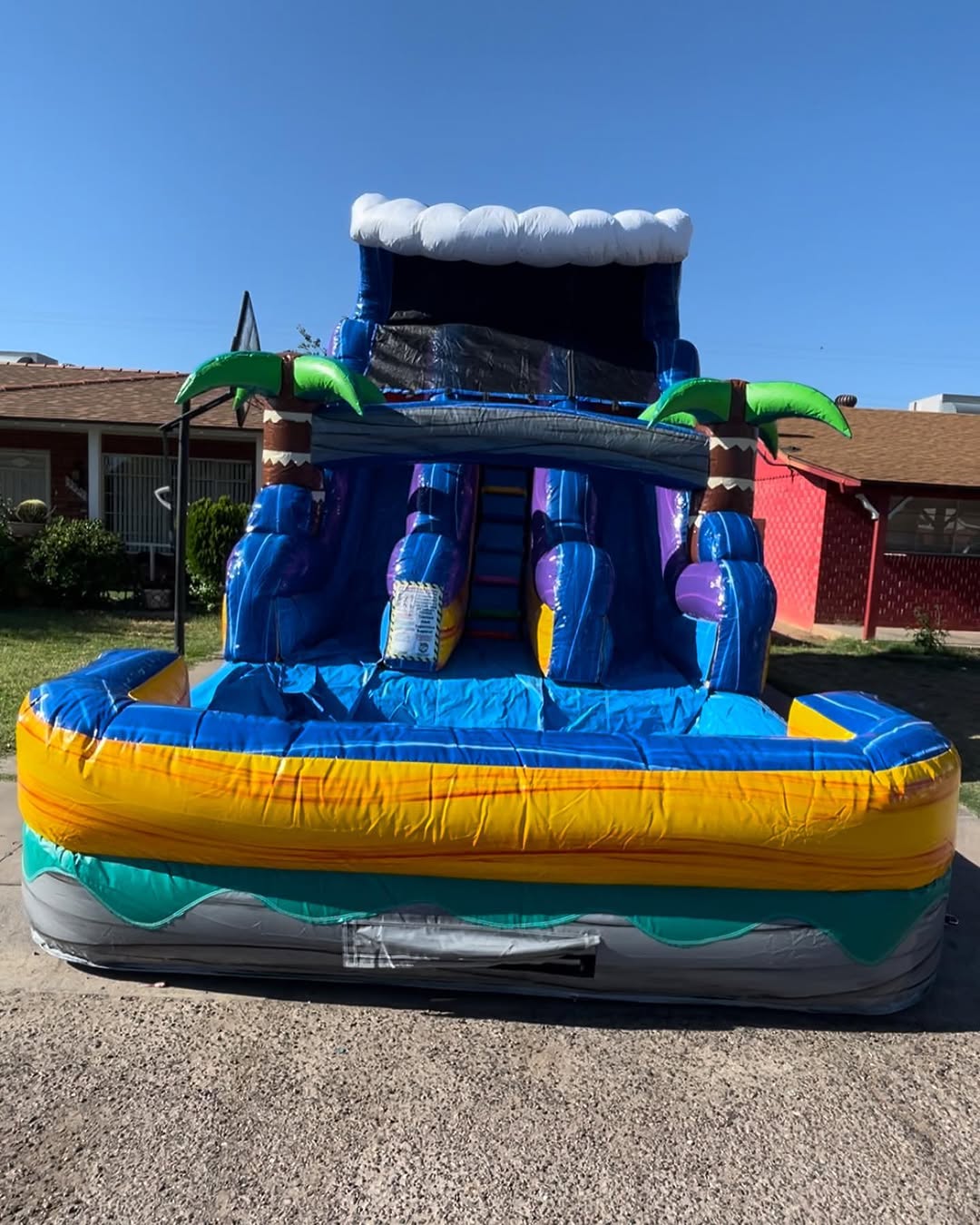 19 Foot Wave Crest Palm Water Slide