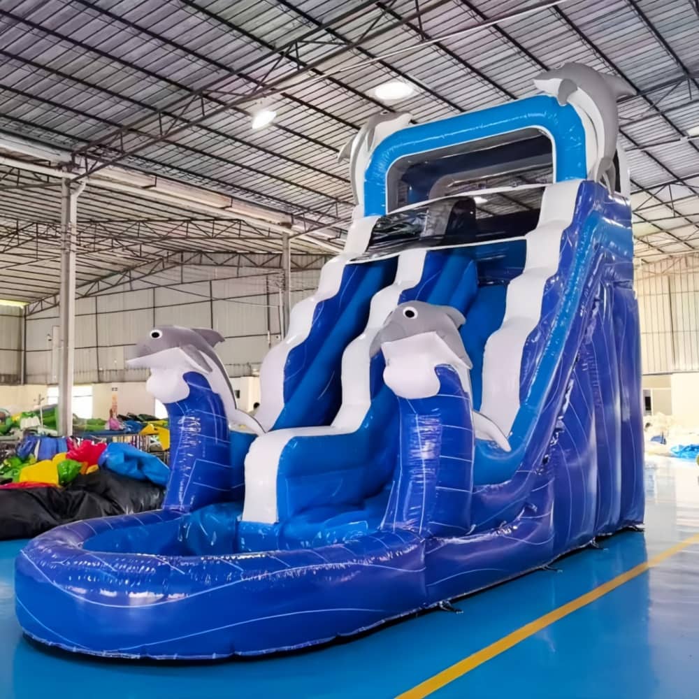 18 Foot Dolphin Wave Water Slide